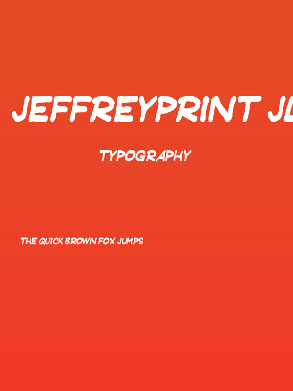 JeffreyPrint JL Italic Poster