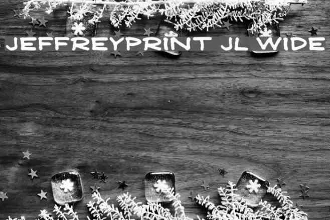 JeffreyPrint JL Wide خط examples
