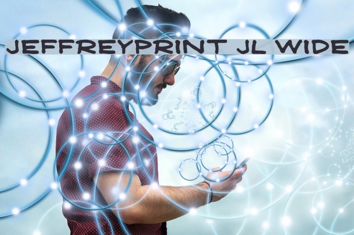 JeffreyPrint JL Wide Font examples