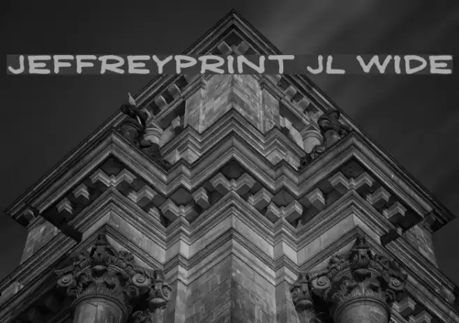 JeffreyPrint JL Wide خط examples