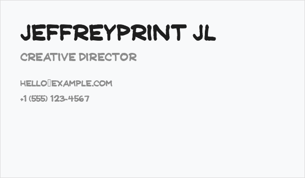 JeffreyPrint JL Business Card