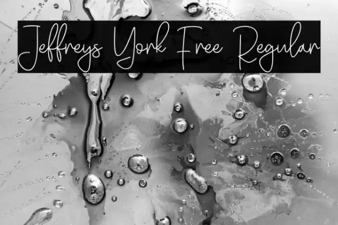 Jeffreys York Free Regular Font examples