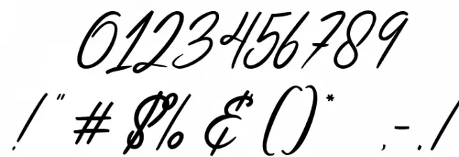 Jefinian Script Font OTHER CHARS