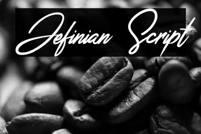 Jefinian Script Font examples