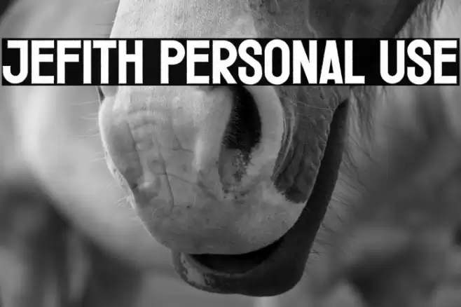 Jefith Personal Use Font examples