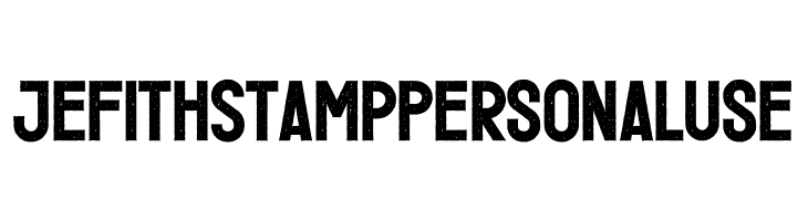 Jefith Stamp Personal Use  Frei Schriftart Herunterladen