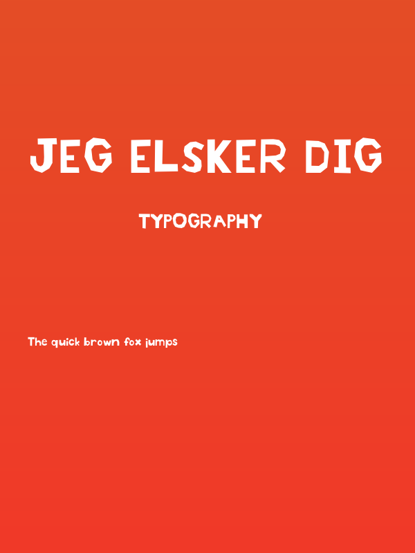 Jeg Elsker Dig Poster