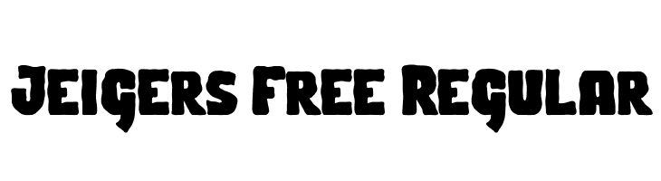 Jeigers Free Regular  नि: शुल्क फ़ॉन्ट्स डाउनलोड