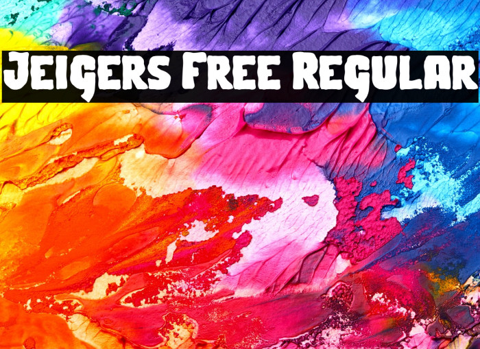 Jeigers Free Regular Example 2