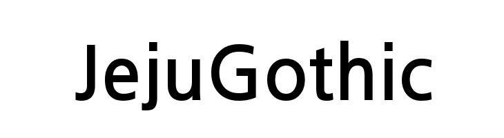 JejuGothic Font