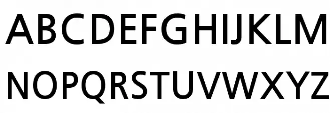 JejuGothic Schriftart Groß