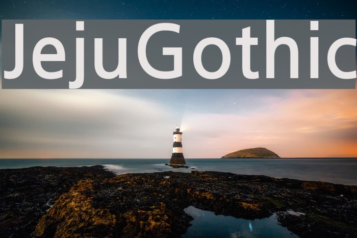 JejuGothic Font examples