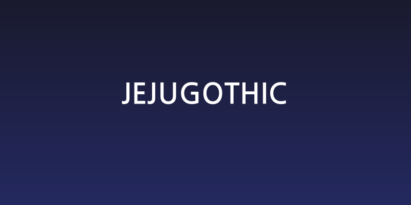 JejuGothic Social Header