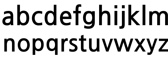 JejuGothic Font LOWERCASE