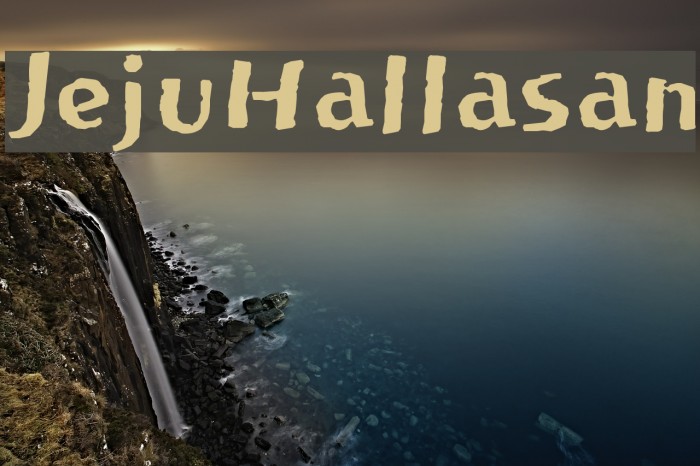 JejuHallasan Font examples