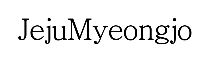 JejuMyeongjo Font