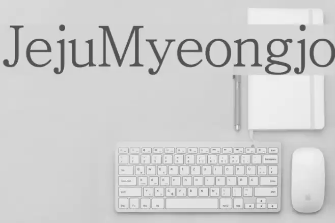 JejuMyeongjo Font examples