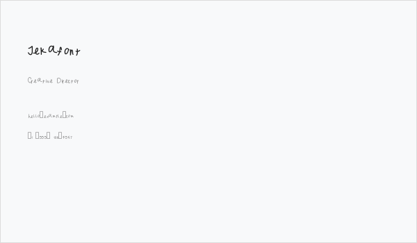 Jekafont Business Card