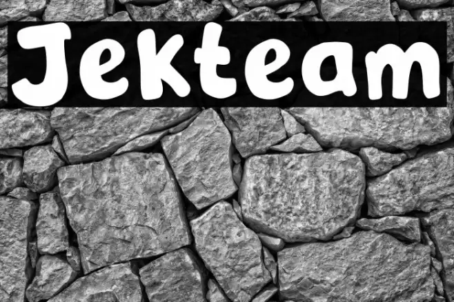 Jekteam Font examples