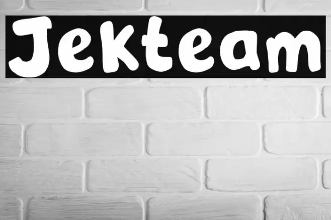 Jekteam Font examples