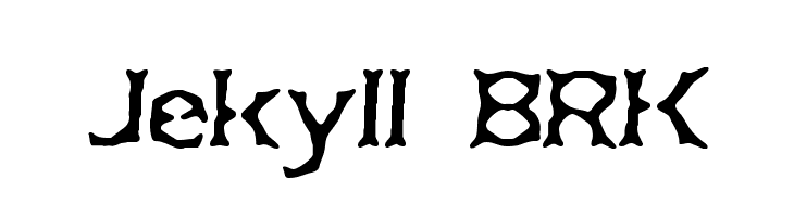Jekyll BRK  नि: शुल्क फ़ॉन्ट्स डाउनलोड