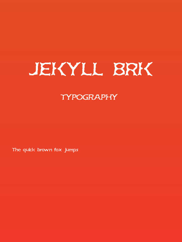 Jekyll BRK Poster