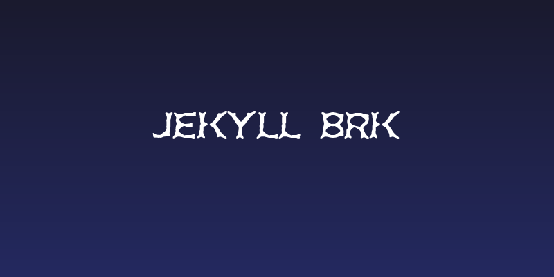 Jekyll BRK Social Header