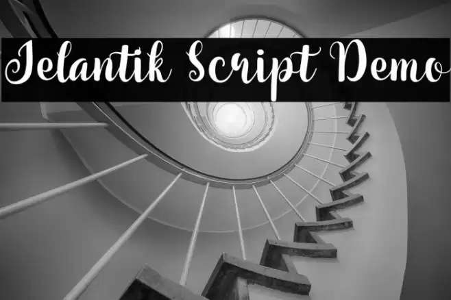 Jelantik Script Demo Font examples