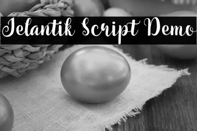Jelantik Script Demo Font examples