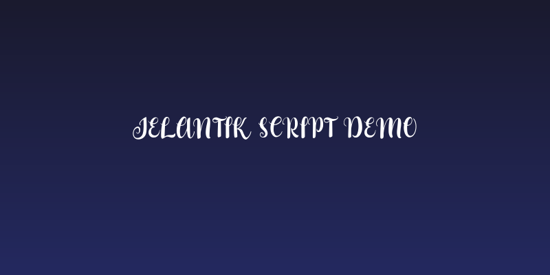 Jelantik Script Demo Social Header