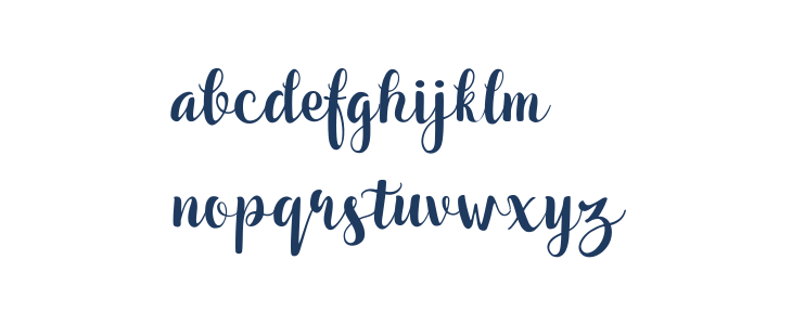 Jelantik Script Demo Lowercase