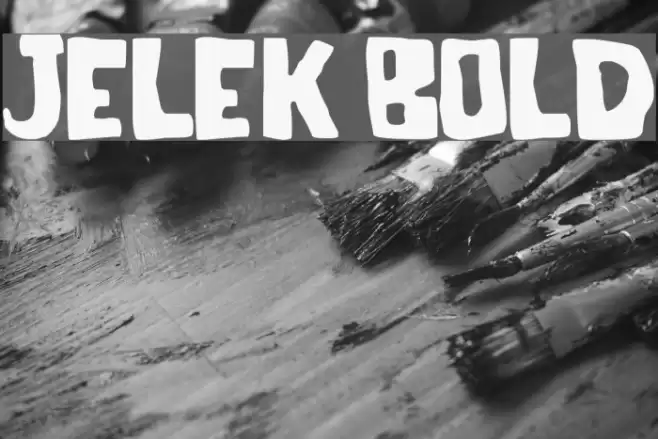 Jelek Bold Font examples