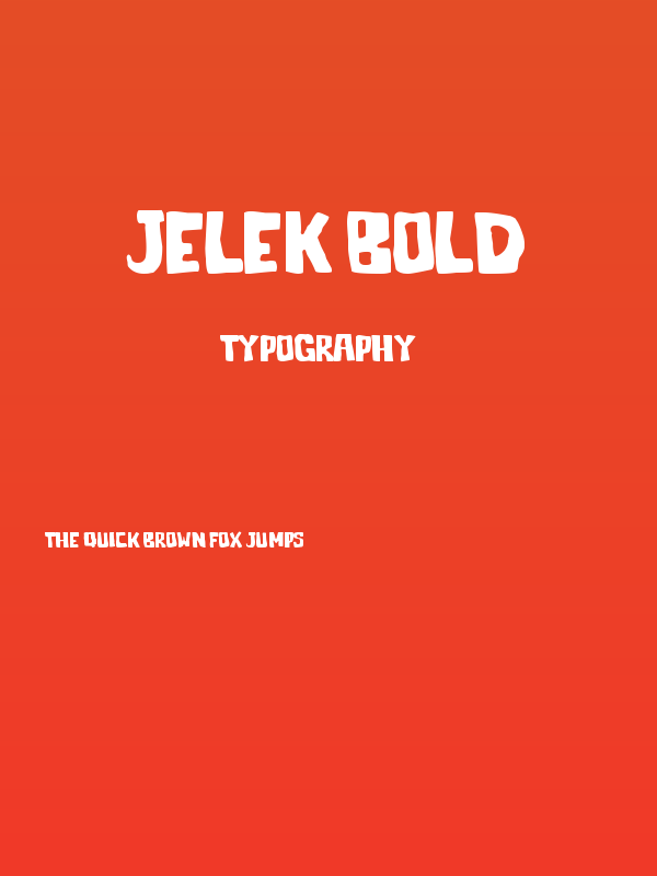 Jelek Bold Poster