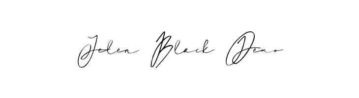 Jelen Black Demo  フリーフォントのダウンロード