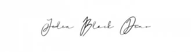 Jelen Black Demo Caratteri