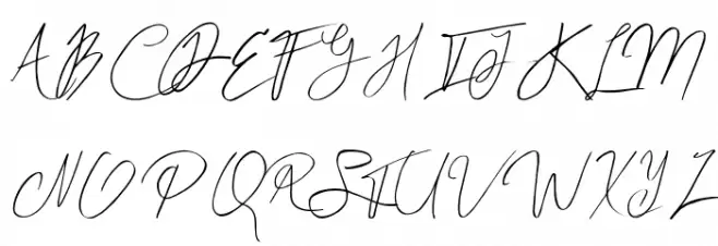 Jelen Black Demo Caratteri MAIUSCOLE