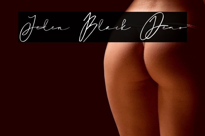 Jelen Black Demo フォント examples