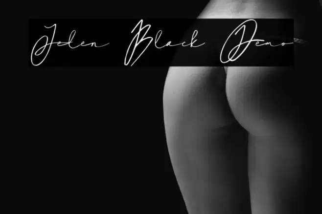 Jelen Black Demo Caratteri examples