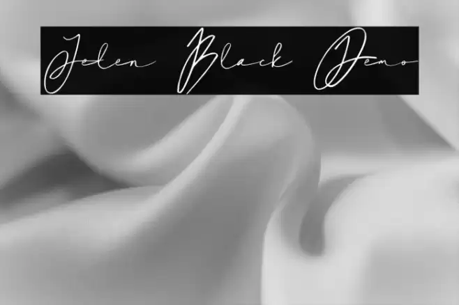 Jelen Black Demo Caratteri examples