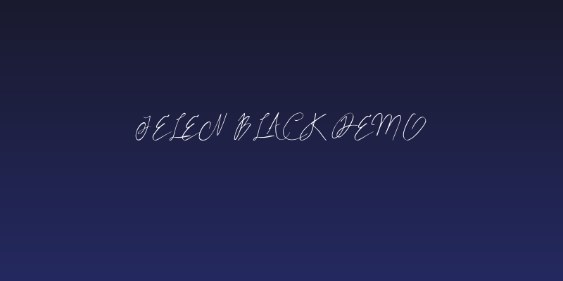 Jelen Black Demo Social Header
