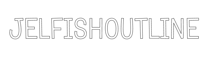 Jelfish Outline Font