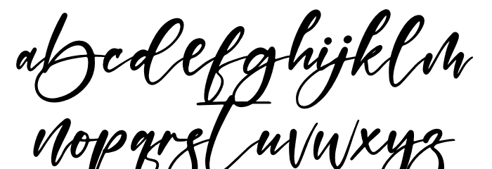 Jelistha Font LOWERCASE