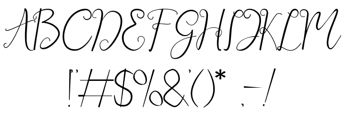 Jeliya elbern Font OTHER CHARS
