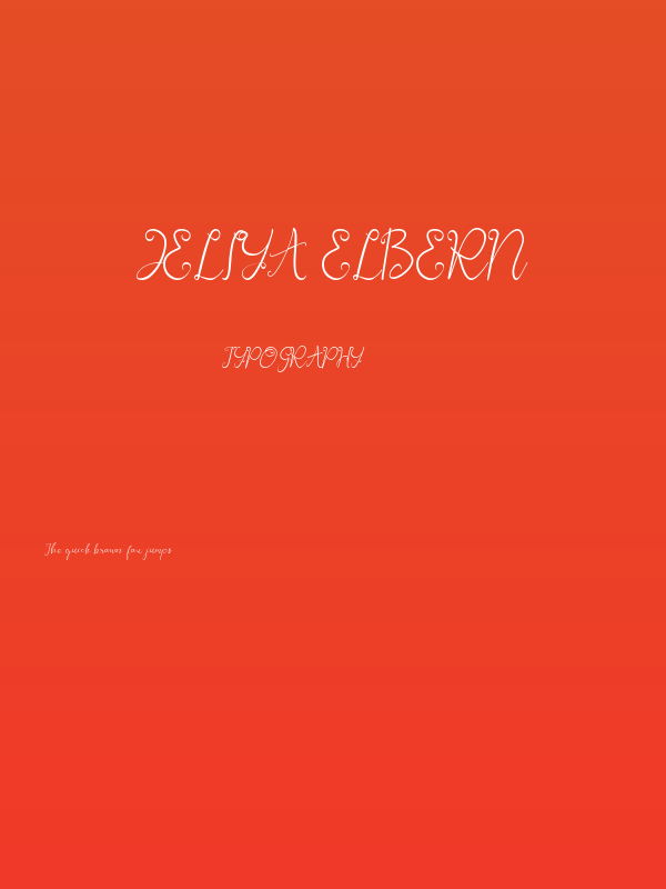 Jeliya elbern Poster