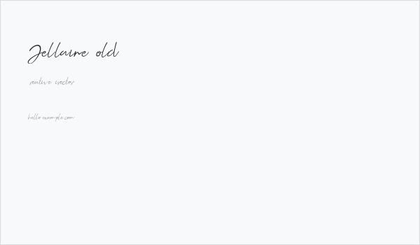 Jellaine-Bold Business Card