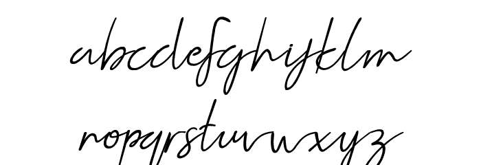 Jellaine-Bold Schriftart Kleinbuchstaben