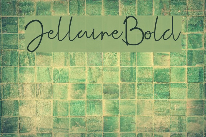 Jellaine-Bold Font examples