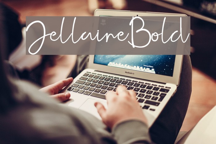 Jellaine-Bold Font examples