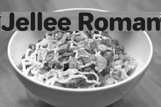 Jellee Roman Font examples