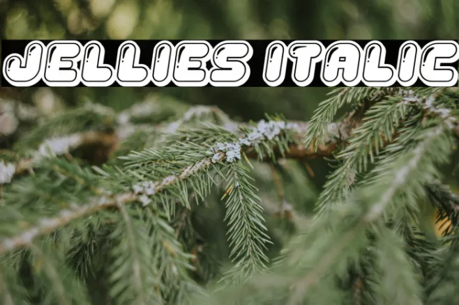 Jellies Italic Example 1
